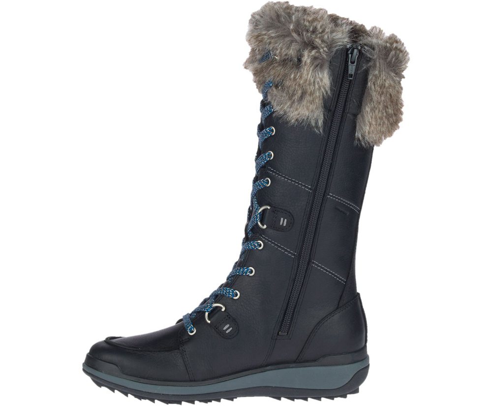 Merrell Boots Black - Snowcreek Tall Polar Waterproof - Womens 46OTIPMUA